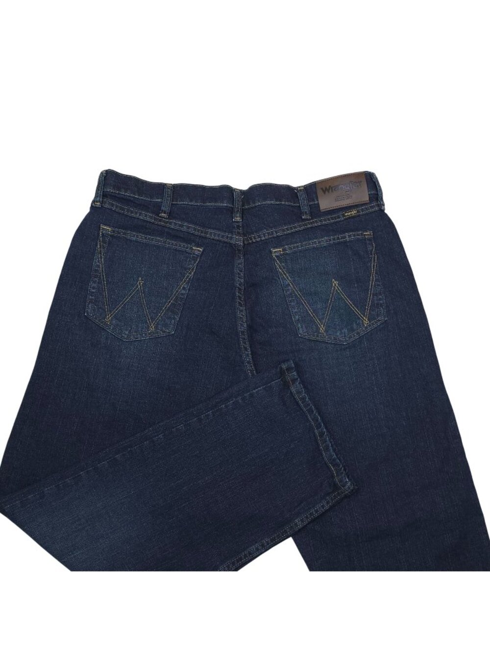 Wrangler Relaxed Fit Jeans 36x29 Bootcut Dark Wash Cowboy Western